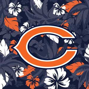 NFL Chicago Bears Tropical Print Xbox 360 (Includes HDD) Skin